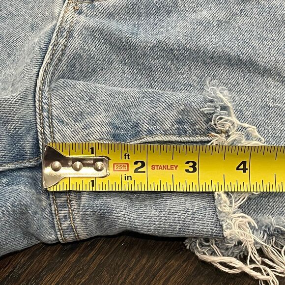 Abrand Venice Jean Shorts Women’s 29 Light Blue Denim‎ High Rise Cut Off - Picture 8 of 8